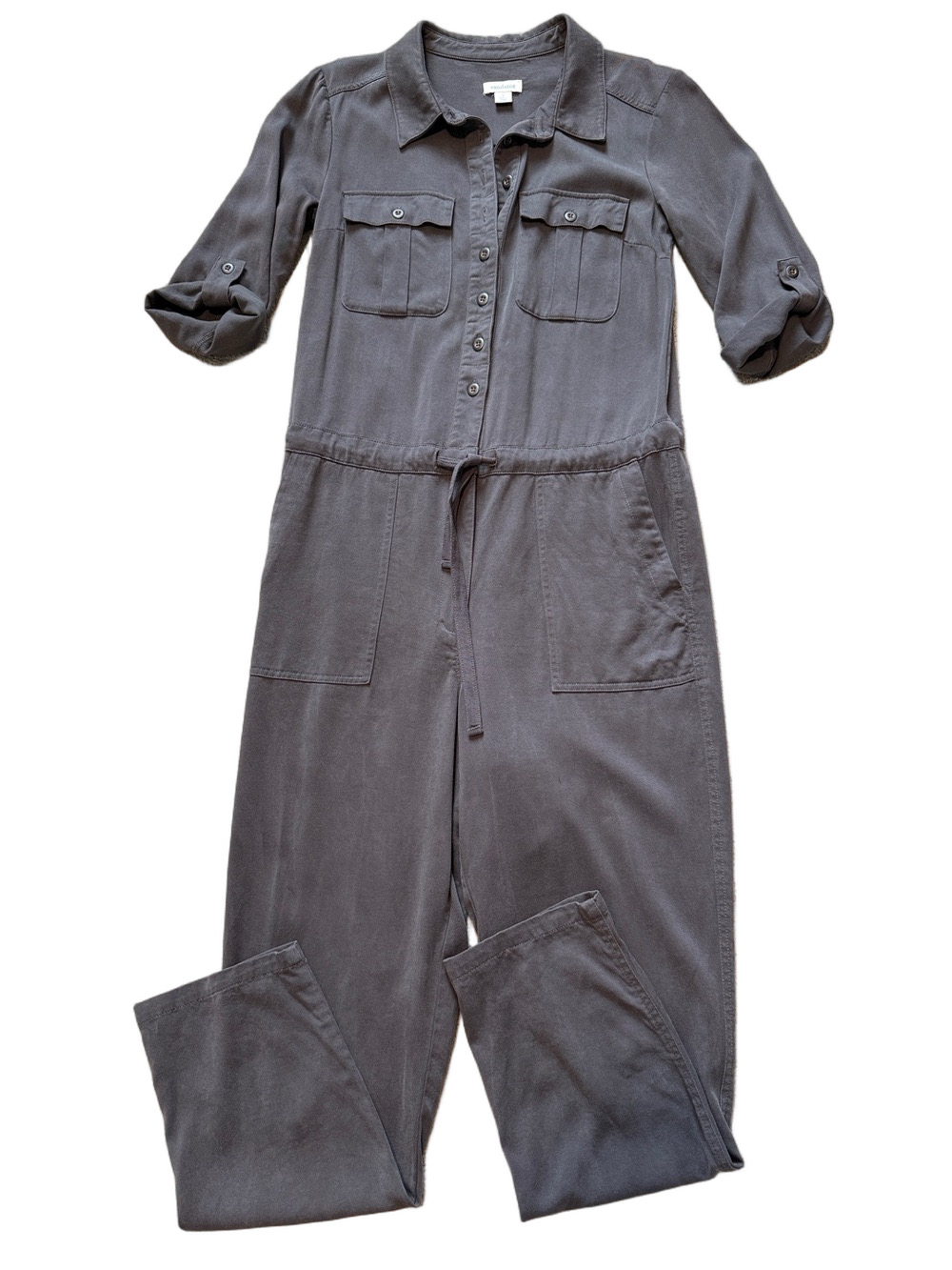 Sundance‎ Charcoal Utility Jumpsuit Coveralls Sz S